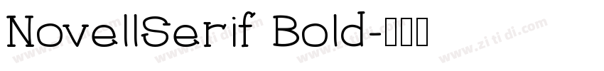 NovellSerif Bold字体转换
